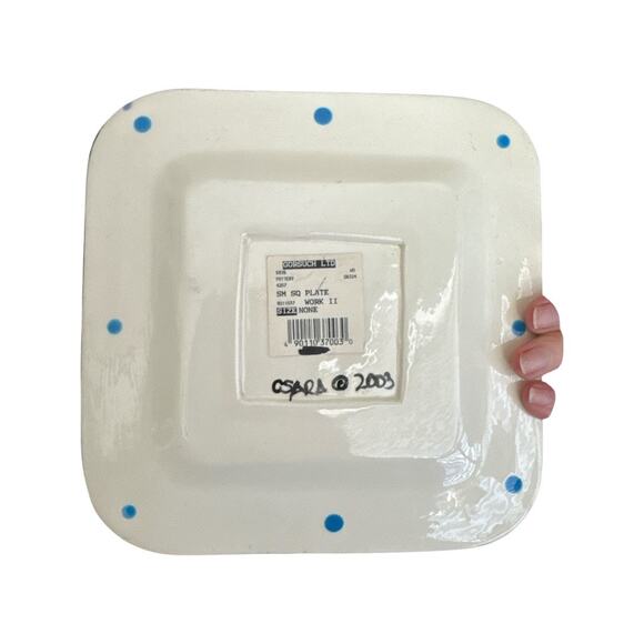 Artful Soul Csara Hand Made Thoughtful Saying Square Dish - Picture 7 of 10